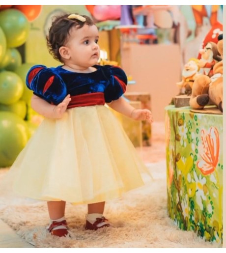 Branca de Neve Vestido Luxo 