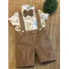 Safári Conjunto Infantil Bege