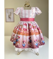 Vestido Minnie Rosa